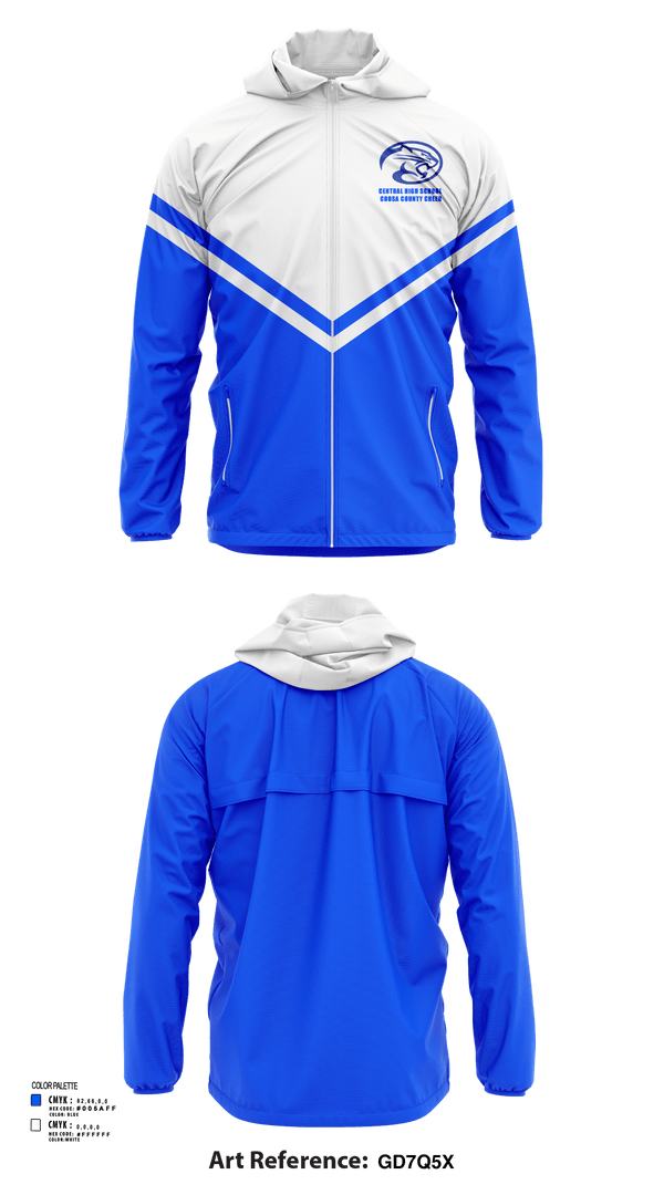 Windbreaker, Central High School Coosa County Cheer, Cheer, Teamtime, Team time, sublimation, custom sports apparel, team uniforms, spirit wear, spiritwear, sports uniforms, custom shirts, team store, custom team store, fundraiser sports, apparel fundraiser