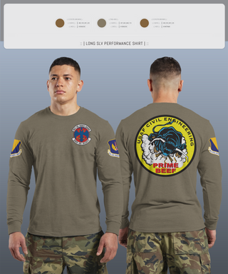 Long Sleeve Performance Shirt, 786th CES, Air Force, Teamtime, Team time, sublimation, custom sports apparel, team uniforms, spirit wear, spiritwear, sports uniforms, custom shirts, team store, custom team store, fundraiser sports, apparel fundraiser