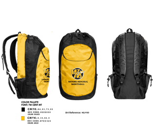 Gear Bag, Watkins Memorial High School Basketball, Women's Basketball, Teamtime, Team time, sublimation, custom sports apparel, team uniforms, spirit wear, spiritwear, sports uniforms, custom shirts, team store, custom team store, fundraiser sports, apparel fundraiser