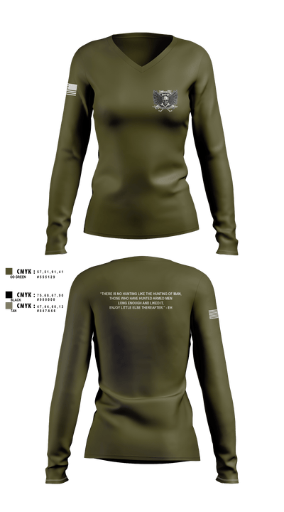 Denver Police Fugitive Unit 88956823 Women's Long Sleeve V-neck Shirt - 5