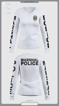 Las Vegas city marshals 28118812 Women's Long Sleeve V-neck Shirt - 1