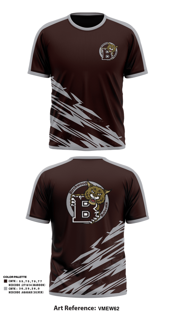 Birchwood High School Cross Country 28884786 Short Sleeve Performance Shirt - 41