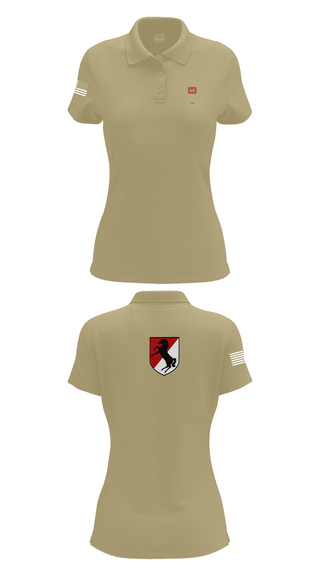 Womens Short Sleeve Performance Polo, 58th CEC-ARegimental Engineer, Army, Teamtime, Team time, sublimation, custom sports apparel, team uniforms, spirit wear, spiritwear, sports uniforms, custom shirts, team store, custom team store, fundraiser sports, apparel fundraiser