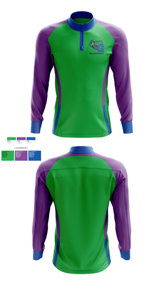 Quarter Zip Jacket, James N Gamble Montessori Junior High School Volleyball, Women's Volleyball, Teamtime, Team time, sublimation, custom sports apparel, team uniforms, spirit wear, spiritwear, sports uniforms, custom shirts, team store, custom team store, fundraiser sports, apparel fundraiser