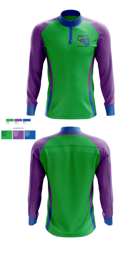 Quarter Zip Jacket, James N Gamble Montessori Junior High School Volleyball, Women's Volleyball, Teamtime, Team time, sublimation, custom sports apparel, team uniforms, spirit wear, spiritwear, sports uniforms, custom shirts, team store, custom team store, fundraiser sports, apparel fundraiser