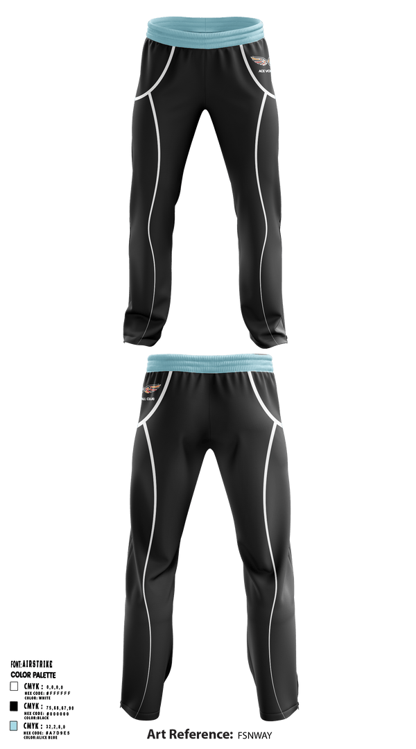 Sweatpants, ACE Volleyball Club, Men's Volleyball, Teamtime, Team time, sublimation, custom sports apparel, team uniforms, spirit wear, spiritwear, sports uniforms, custom shirts, team store, custom team store, fundraiser sports, apparel fundraiser