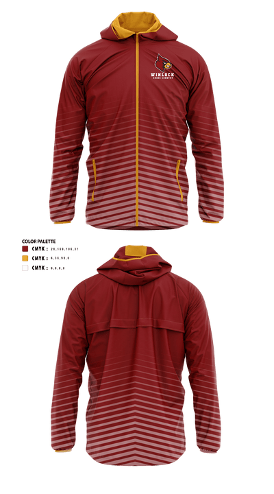 Winlock Middle School Cross Country 67642517 Windbreaker - 41