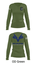 Sunlake High School Cadet Squadron 6161246 Women's Long Sleeve V-neck Shirt - 57