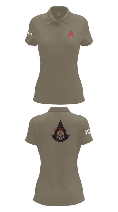 A Co. 1-3 AB 9856173 Women's Short Sleeve Performance Polo  - 75