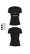 Radio operator 9884314 Women's Short Sleeve V-neck Shirt - 24