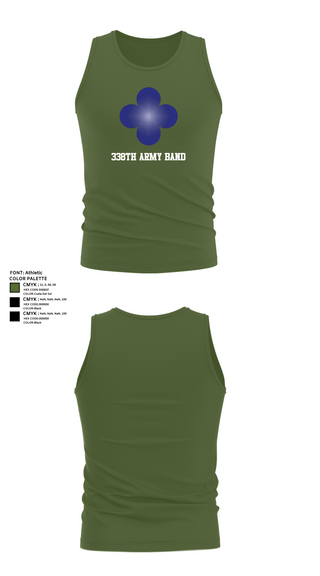 Tank Top, 338th Army Band, Army, Teamtime, Team time, sublimation, custom sports apparel, team uniforms, spirit wear, spiritwear, sports uniforms, custom shirts, team store, custom team store, fundraiser sports, apparel fundraiser