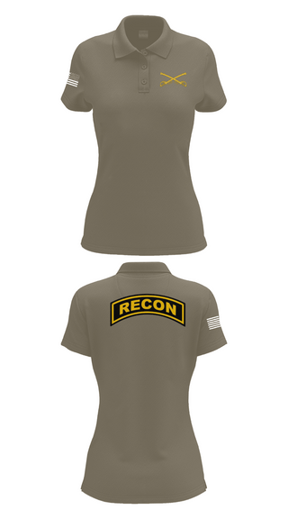 Womens Short Sleeve Performance Polo, Cowboy, Army, Teamtime, Team time, sublimation, custom sports apparel, team uniforms, spirit wear, spiritwear, sports uniforms, custom shirts, team store, custom team store, fundraiser sports, apparel fundraiser