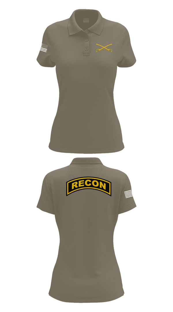 Womens Short Sleeve Performance Polo, Cowboy, Army, Teamtime, Team time, sublimation, custom sports apparel, team uniforms, spirit wear, spiritwear, sports uniforms, custom shirts, team store, custom team store, fundraiser sports, apparel fundraiser