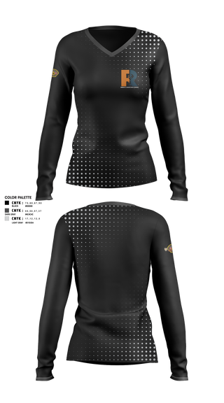 Womens Long Sleeve Vneck Shirt 1, , , Teamtime, Team time, sublimation, custom sports apparel, team uniforms, spirit wear, spiritwear, sports uniforms, custom shirts, team store, custom team store, fundraiser sports, apparel fundraiser