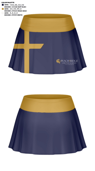 Skort, Pusch Ridge Christian Academy Upper School Cheer, Cheer, Teamtime, Team time, sublimation, custom sports apparel, team uniforms, spirit wear, spiritwear, sports uniforms, custom shirts, team store, custom team store, fundraiser sports, apparel fundraiser