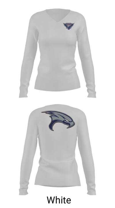 Freedom High School Softball 60303770 Women's Long Sleeve V-neck Shirt - 6