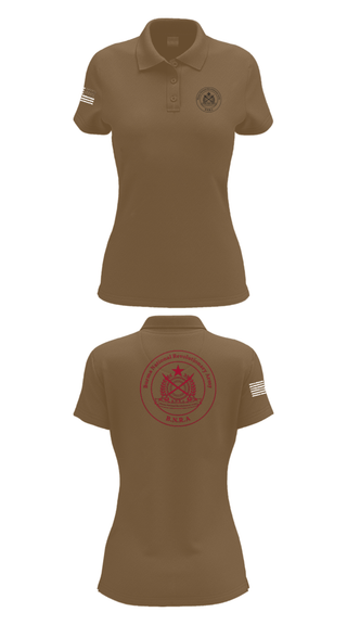 Women's Short Sleeve Performance Polo, B.N.R.A, Army, Teamtime, Team time, sublimation, custom sports apparel, team uniforms, spirit wear, spiritwear, sports uniforms, custom shirts, team store, custom team store, fundraiser sports, apparel fundraiser