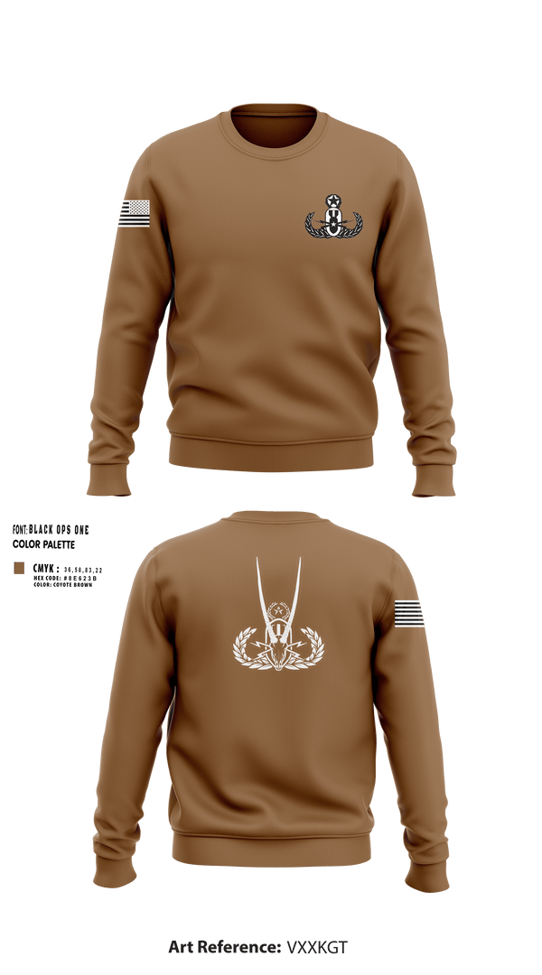 Crew Neck Sweatshirt, Dover EOD, Air Force, Teamtime, Team time, sublimation, custom sports apparel, team uniforms, spirit wear, spiritwear, sports uniforms, custom shirts, team store, custom team store, fundraiser sports, apparel fundraiser