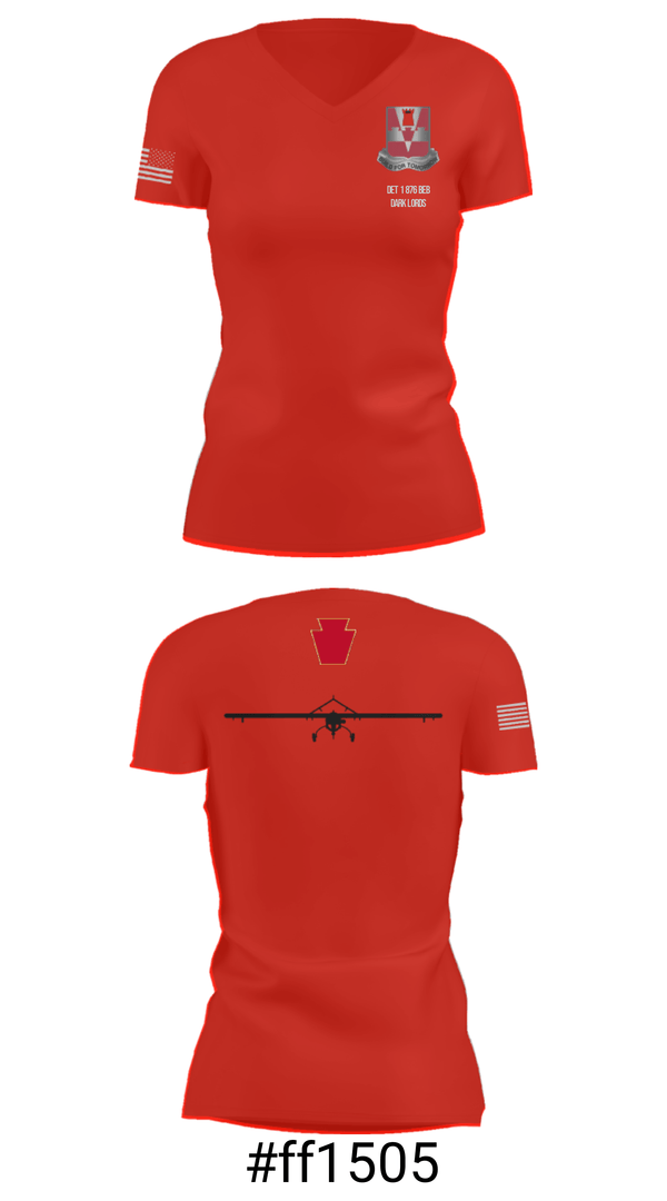 Women's Short Sleeve Vneck Shirt, Det 1 876 BEB, , Teamtime, Team time, sublimation, custom sports apparel, team uniforms, spirit wear, spiritwear, sports uniforms, custom shirts, team store, custom team store, fundraiser sports, apparel fundraiser