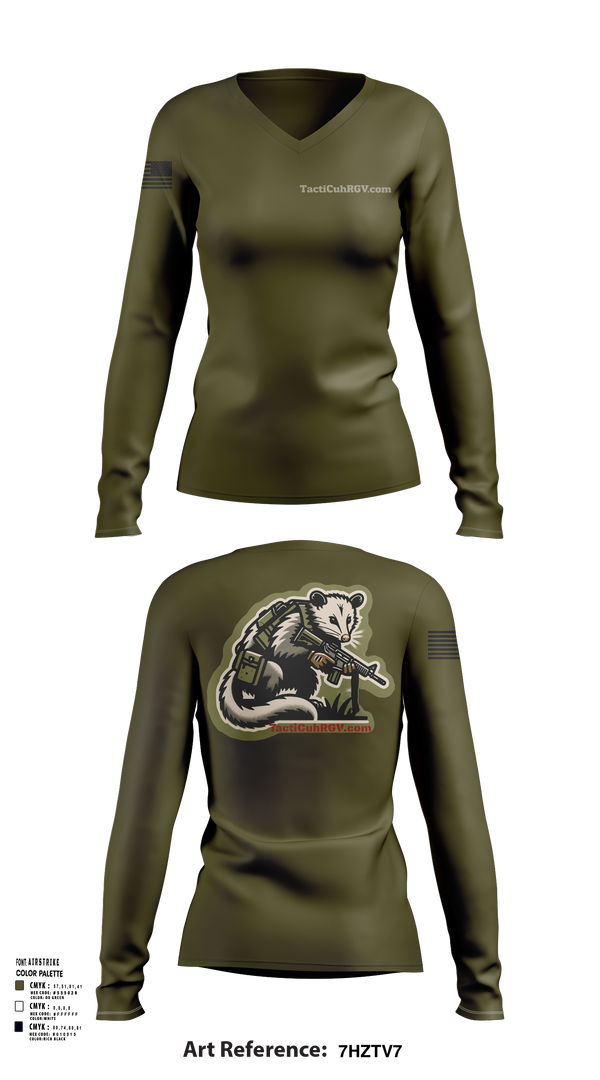 Womens Long Sleeve Vneck Shirt 1, TactiCuhRGV.com, Police, Teamtime, Team time, sublimation, custom sports apparel, team uniforms, spirit wear, spiritwear, sports uniforms, custom shirts, team store, custom team store, fundraiser sports, apparel fundraiser