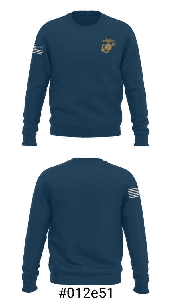 Crew Neck Sweatshirt, Marine Training Academy USA, Marines, Teamtime, Team time, sublimation, custom sports apparel, team uniforms, spirit wear, spiritwear, sports uniforms, custom shirts, team store, custom team store, fundraiser sports, apparel fundraiser