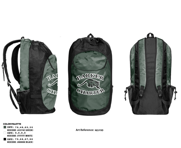 Gear Bag, Francis W Parker Charter Essential School Cross Country, Cross Country, Teamtime, Team time, sublimation, custom sports apparel, team uniforms, spirit wear, spiritwear, sports uniforms, custom shirts, team store, custom team store, fundraiser sports, apparel fundraiser