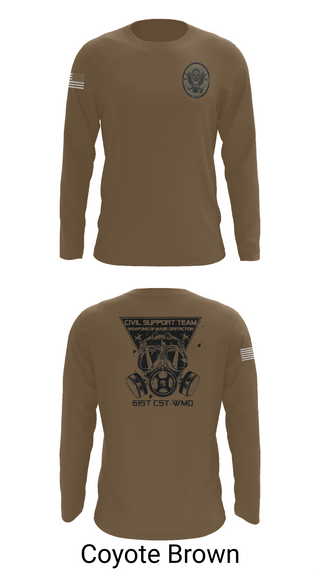 Long Sleeve Performance Shirt, 61st CST, Army, Teamtime, Team time, sublimation, custom sports apparel, team uniforms, spirit wear, spiritwear, sports uniforms, custom shirts, team store, custom team store, fundraiser sports, apparel fundraiser
