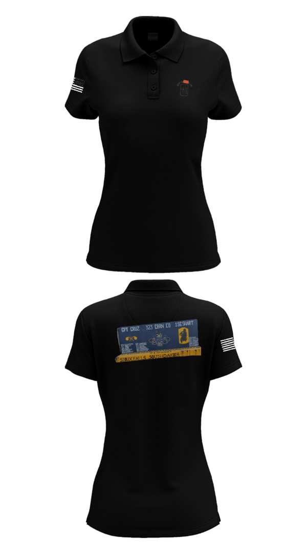 Women's Short Sleeve Performance Polo, 323 chem maint, Army, Teamtime, Team time, sublimation, custom sports apparel, team uniforms, spirit wear, spiritwear, sports uniforms, custom shirts, team store, custom team store, fundraiser sports, apparel fundraiser