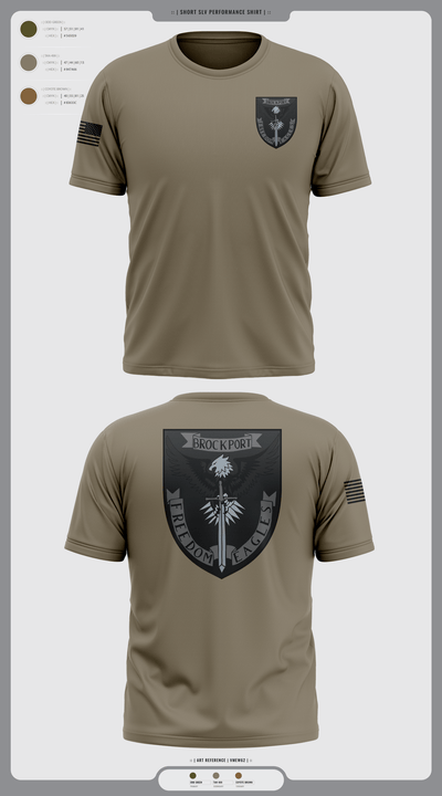 Brockport freedom eagles 89758878 Short Sleeve Performance Shirt - 2