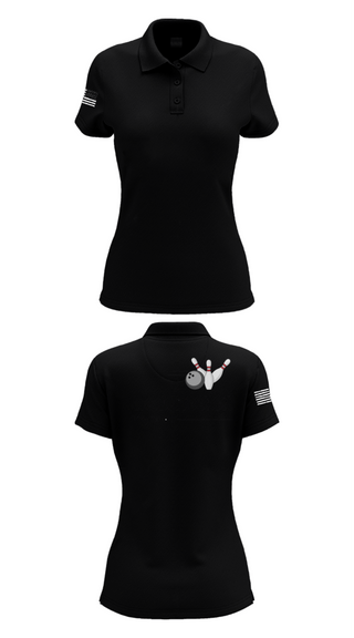 Womens Short Sleeve Performance Polo, The Perfect Pro Shop, Bowling, Teamtime, Team time, sublimation, custom sports apparel, team uniforms, spirit wear, spiritwear, sports uniforms, custom shirts, team store, custom team store, fundraiser sports, apparel fundraiser