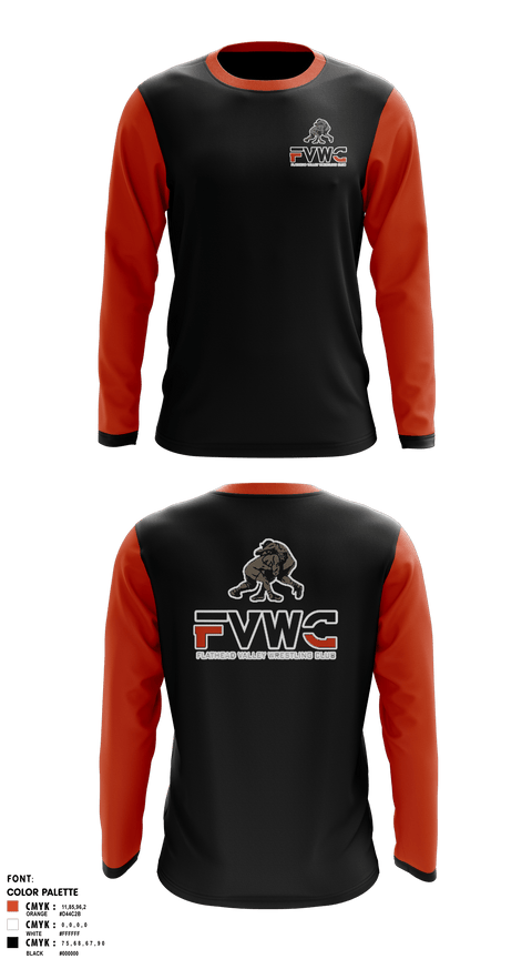 Long Sleeve Performance Shirt, Flathead Valley Wrestling Club, Wrestling, Teamtime, Team time, sublimation, custom sports apparel, team uniforms, spirit wear, spiritwear, sports uniforms, custom shirts, team store, custom team store, fundraiser sports, apparel fundraiser