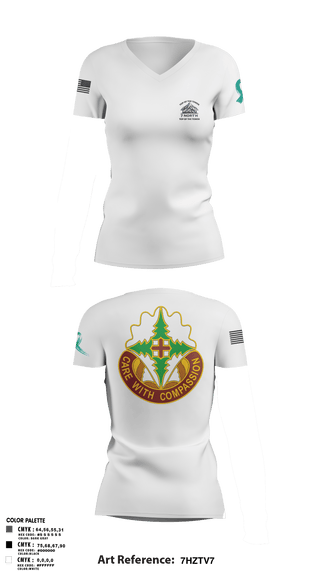 Womens Short Sleeve Vneck Shirt, MAMC7N A Co MAMC, Army, Teamtime, Team time, sublimation, custom sports apparel, team uniforms, spirit wear, spiritwear, sports uniforms, custom shirts, team store, custom team store, fundraiser sports, apparel fundraiser