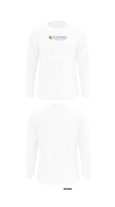 Pusch Ridge Christian Academy Upper School Cheer 62577727 Long Sleeve Performance Shirt - 8