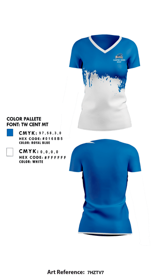 Womens Short Sleeve Vneck Shirt, Harper Creek High School Golf, Golf, Teamtime, Team time, sublimation, custom sports apparel, team uniforms, spirit wear, spiritwear, sports uniforms, custom shirts, team store, custom team store, fundraiser sports, apparel fundraiser