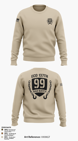 Crew Neck Sweatshirt, 137th Echo Company1-137th AV E co, National Guard, Teamtime, Team time, sublimation, custom sports apparel, team uniforms, spirit wear, spiritwear, sports uniforms, custom shirts, team store, custom team store, fundraiser sports, apparel fundraiser