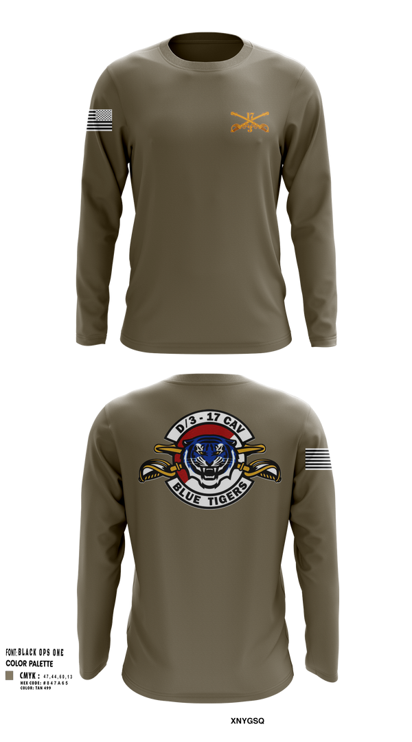 Long Sleeve Performance Shirt, Delta Troop 3-17 CAV, , Teamtime, Team time, sublimation, custom sports apparel, team uniforms, spirit wear, spiritwear, sports uniforms, custom shirts, team store, custom team store, fundraiser sports, apparel fundraiser