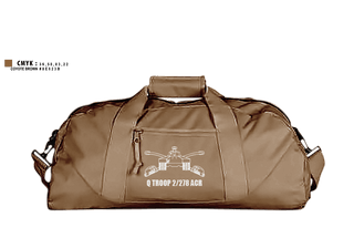 Duffle Bag, Q TROOP 2/278 ACR, National Guard, Teamtime, Team time, sublimation, custom sports apparel, team uniforms, spirit wear, spiritwear, sports uniforms, custom shirts, team store, custom team store, fundraiser sports, apparel fundraiser