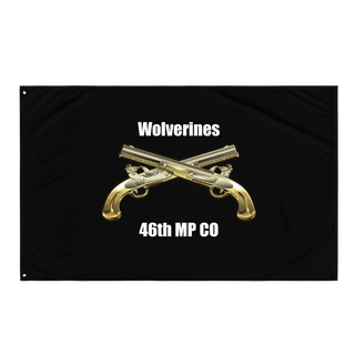 Flag, 46th Military Police Company, , Teamtime, Team time, sublimation, custom sports apparel, team uniforms, spirit wear, spiritwear, sports uniforms, custom shirts, team store, custom team store, fundraiser sports, apparel fundraiser