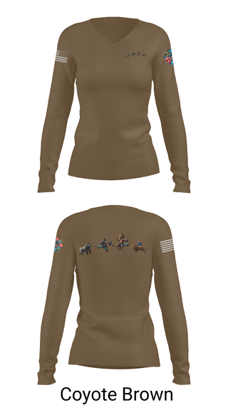 Womens Long Sleeve Vneck Shirt, One GYm, Marines, Teamtime, Team time, sublimation, custom sports apparel, team uniforms, spirit wear, spiritwear, sports uniforms, custom shirts, team store, custom team store, fundraiser sports, apparel fundraiser