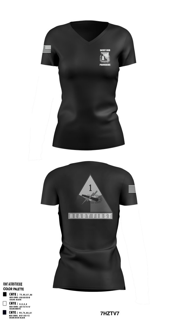 Womens Short Sleeve Vneck Shirt, 501st Brigade Support Battalion, , Teamtime, Team time, sublimation, custom sports apparel, team uniforms, spirit wear, spiritwear, sports uniforms, custom shirts, team store, custom team store, fundraiser sports, apparel fundraiser