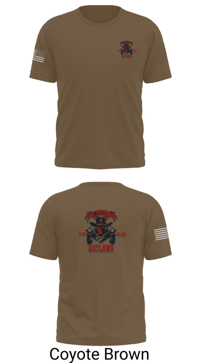 1st Cav 3rd BEB ACO “Outlaw” 26050873 Short Sleeve Performance Shirt - 16