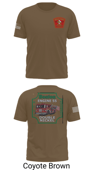 Short Sleeve Performance Shirt, Boston Fire Department Engine 55, , Teamtime, Team time, sublimation, custom sports apparel, team uniforms, spirit wear, spiritwear, sports uniforms, custom shirts, team store, custom team store, fundraiser sports, apparel fundraiser