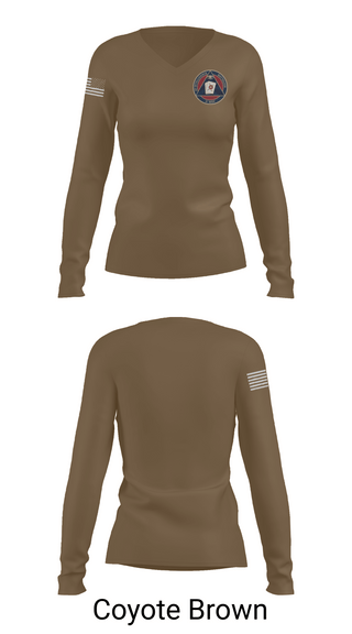 Womens Long Sleeve Vneck Shirt 1, 2D INTEL BN S1, Marines, Teamtime, Team time, sublimation, custom sports apparel, team uniforms, spirit wear, spiritwear, sports uniforms, custom shirts, team store, custom team store, fundraiser sports, apparel fundraiser