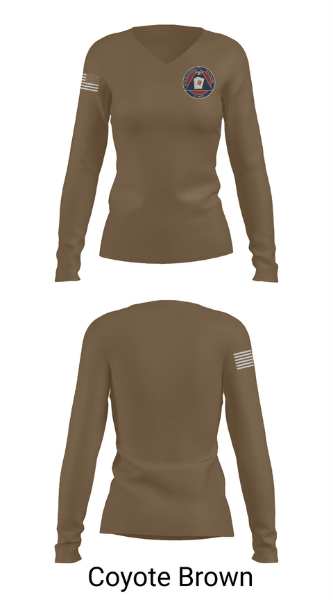 Womens Long Sleeve Vneck Shirt 1, 2D INTEL BN S1, Marines, Teamtime, Team time, sublimation, custom sports apparel, team uniforms, spirit wear, spiritwear, sports uniforms, custom shirts, team store, custom team store, fundraiser sports, apparel fundraiser