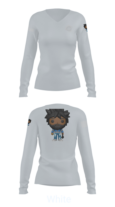 undefined Women's Long Sleeve V-neck Shirt - 16