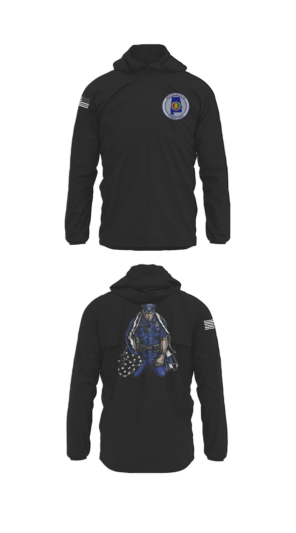 Windbreaker, Alabama Department of Corrections, Police, Teamtime, Team time, sublimation, custom sports apparel, team uniforms, spirit wear, spiritwear, sports uniforms, custom shirts, team store, custom team store, fundraiser sports, apparel fundraiser