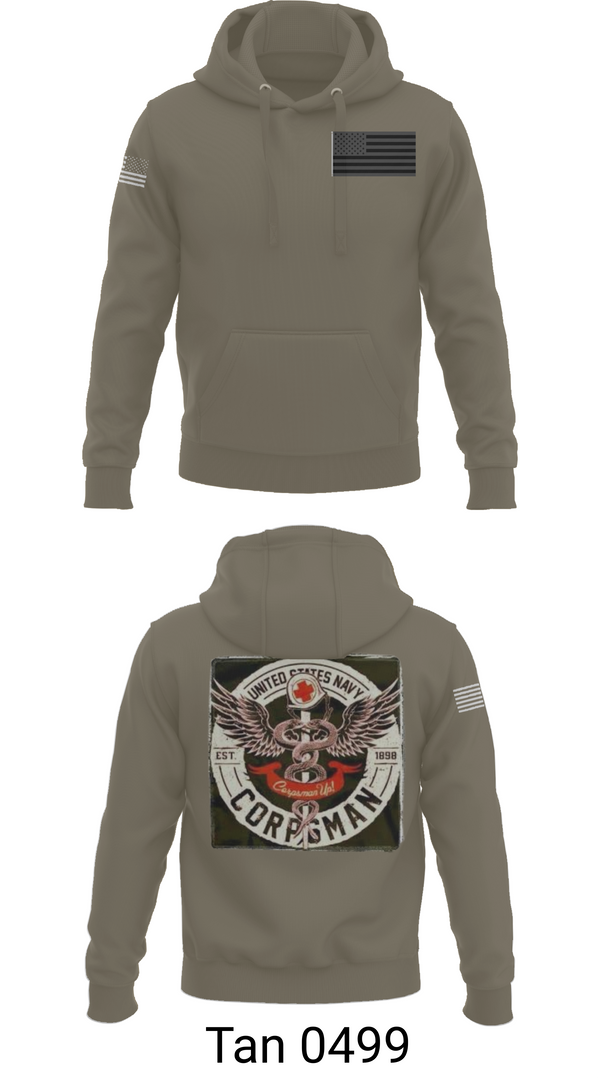 Hoodie, Hospital Corpsman, , Teamtime, Team time, sublimation, custom sports apparel, team uniforms, spirit wear, spiritwear, sports uniforms, custom shirts, team store, custom team store, fundraiser sports, apparel fundraiser