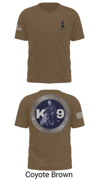 Short Sleeve Performance Shirt, Los Alamitos Police K9, Police, Teamtime, Team time, sublimation, custom sports apparel, team uniforms, spirit wear, spiritwear, sports uniforms, custom shirts, team store, custom team store, fundraiser sports, apparel fundraiser