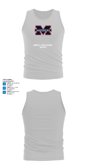 Tank Top, Manvel High School Soccer, Men's Soccer, Teamtime, Team time, sublimation, custom sports apparel, team uniforms, spirit wear, spiritwear, sports uniforms, custom shirts, team store, custom team store, fundraiser sports, apparel fundraiser