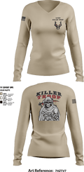 3/2CR Killer Troop 6220684 Women's Long Sleeve V-neck Shirt - 12